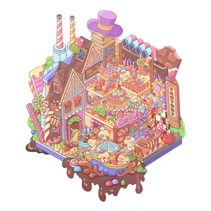 Large Vol. 5 Carrot Factory Chocolate Factory - M - JoyJollyCrafts
