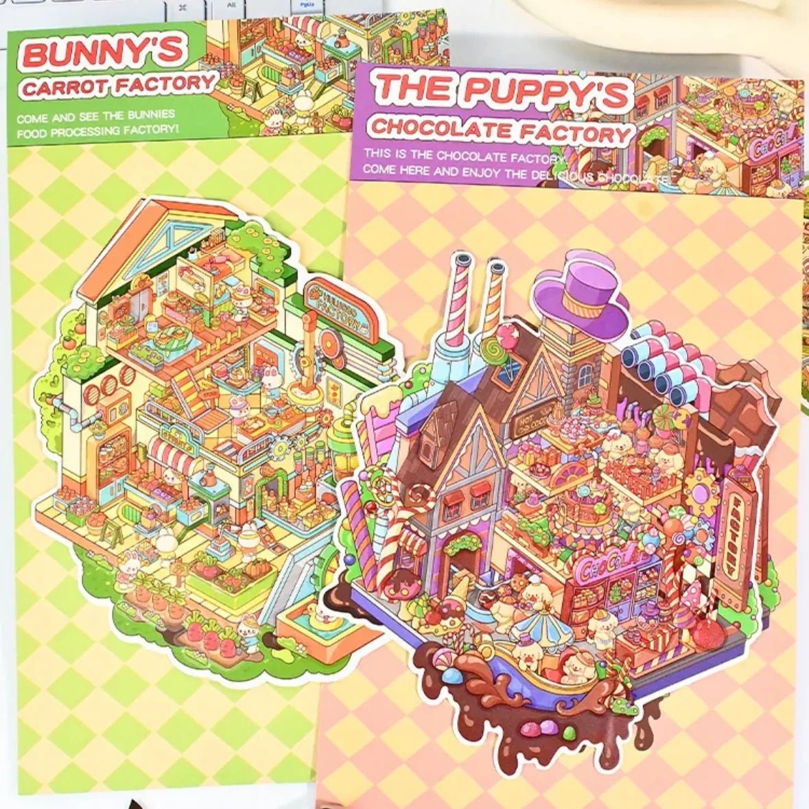 Large Vol. 5 Carrot Factory Chocolate Factory - M - JoyJollyCrafts