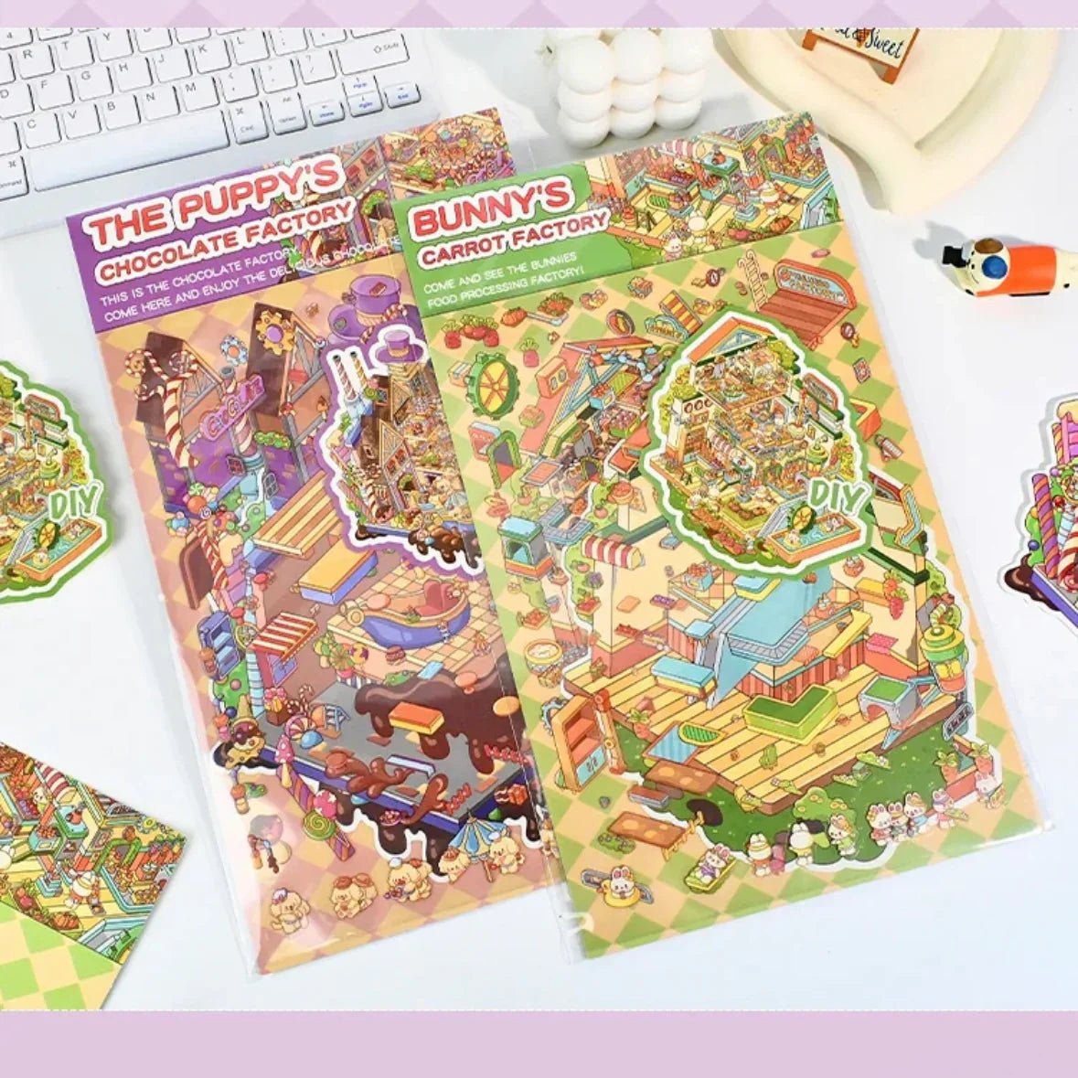 Large Vol. 5 Carrot Factory Chocolate Factory - M - JoyJollyCrafts