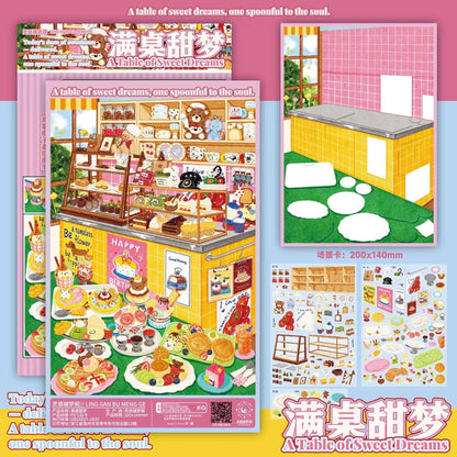 LINGGAN BU MENG GE Vol. 14 Food Series Japanese-Style Tavern Meat Lover's Feast Romantic Dinner A Table Full of Sweet Dreams - M - JoyJollyCrafts