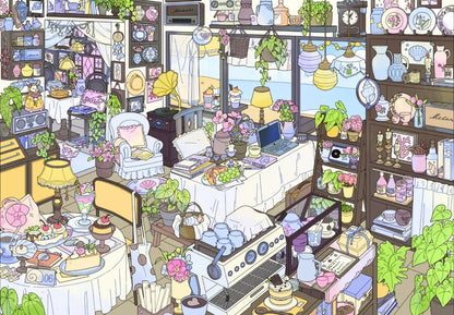 LinWu Vol. 3 Springtime Delights in Nature / Chongqing Hot Pot / Plant shop / Seaside Café - L - JoyJollyCrafts