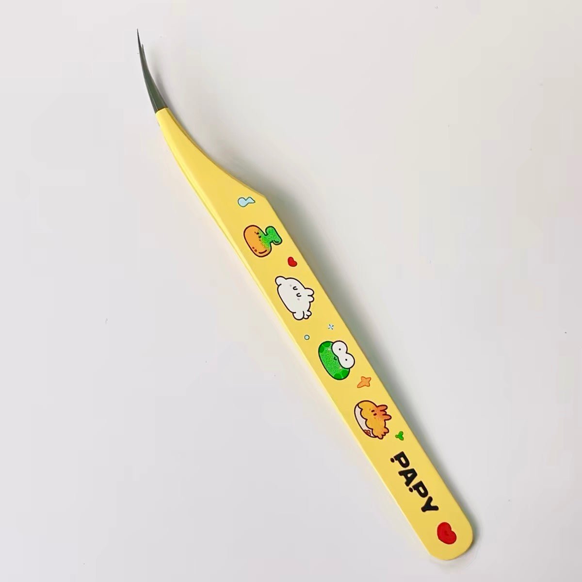 Macaron Color Tweezers Yellow Angled Tip Tweezers Yellow Dolphin Tweezers Pink Angled Tip Tweezers Pink Dolphin Tweezers Purple Angled Tip Tweezers Purple Dolphin Tweezers - S - JoyJollyCrafts