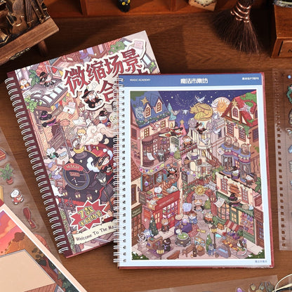 Magic Academy Series Scene Sticker Book - L - JoyJollyCrafts