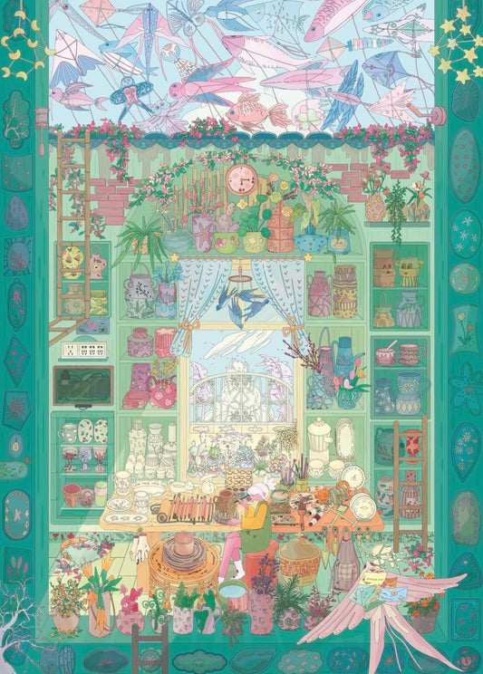 MangYiDan Vol. 2 Spring Breeze Letter / One Stitch One Thread / Greenery Flower Shop - L - JoyJollyCrafts