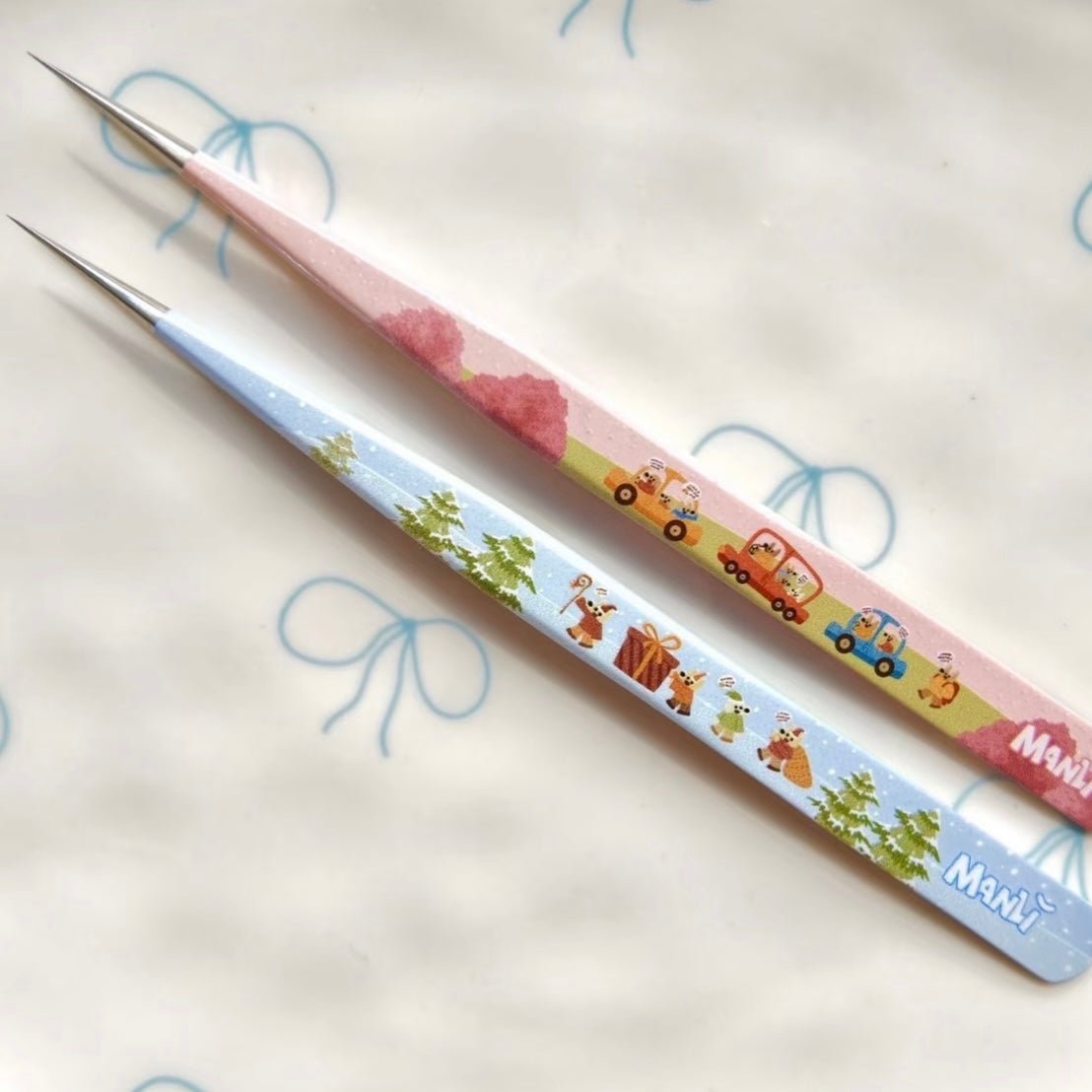 Manlishe 1.0 Tweezers Spring Outing – Straight Tweezers / Winter Journey – Straight Tweezers - JoyJollyCrafts