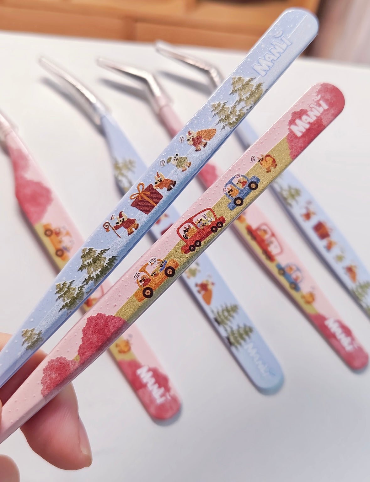 Manlishe 1.0 Tweezers Spring Outing – Straight Tweezers / Winter Journey – Straight Tweezers - JoyJollyCrafts