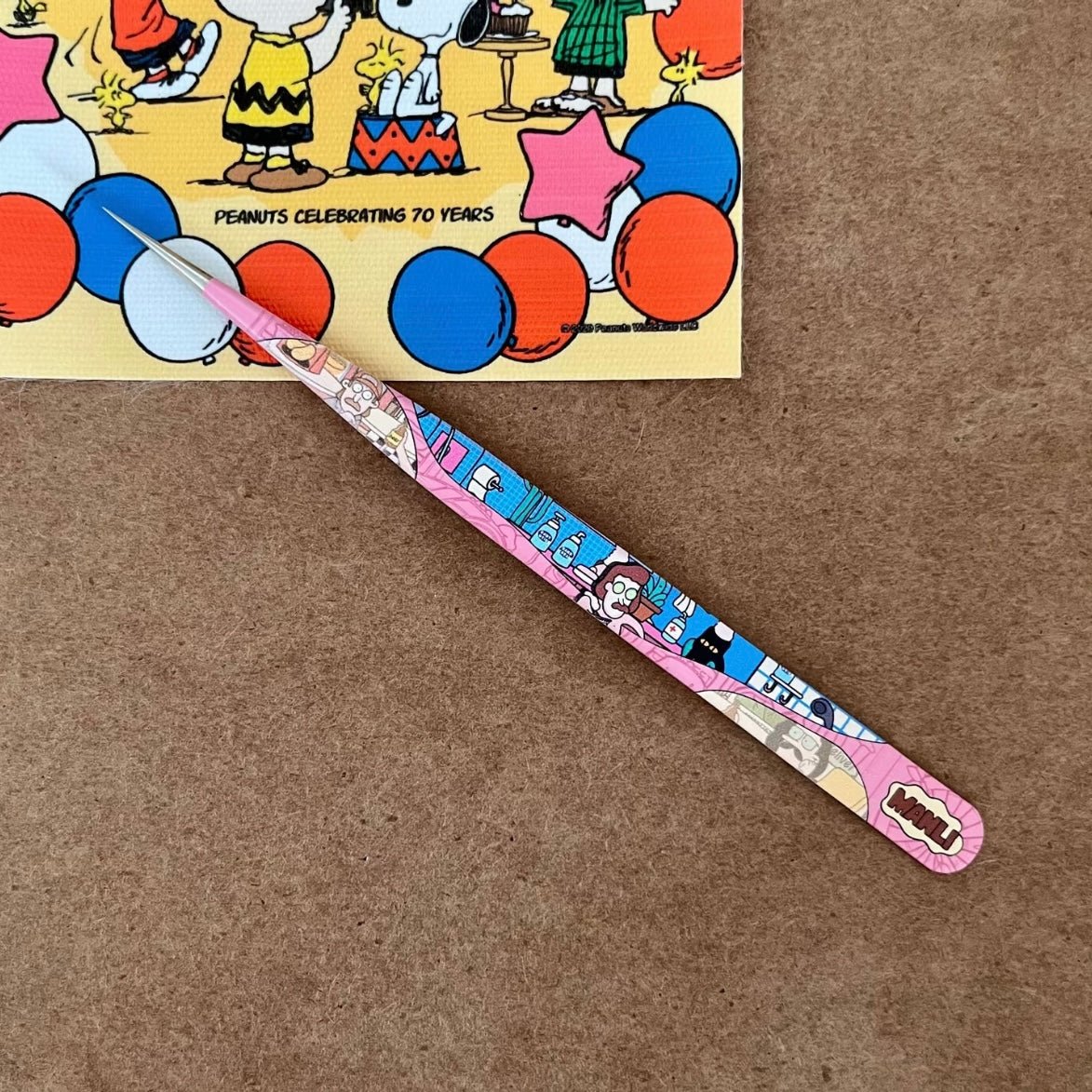 Manlishe Tweezers Vol. 2 Red Angled Tip Tweezers / Yellow Angled Tip Tweezers - JoyJollyCrafts