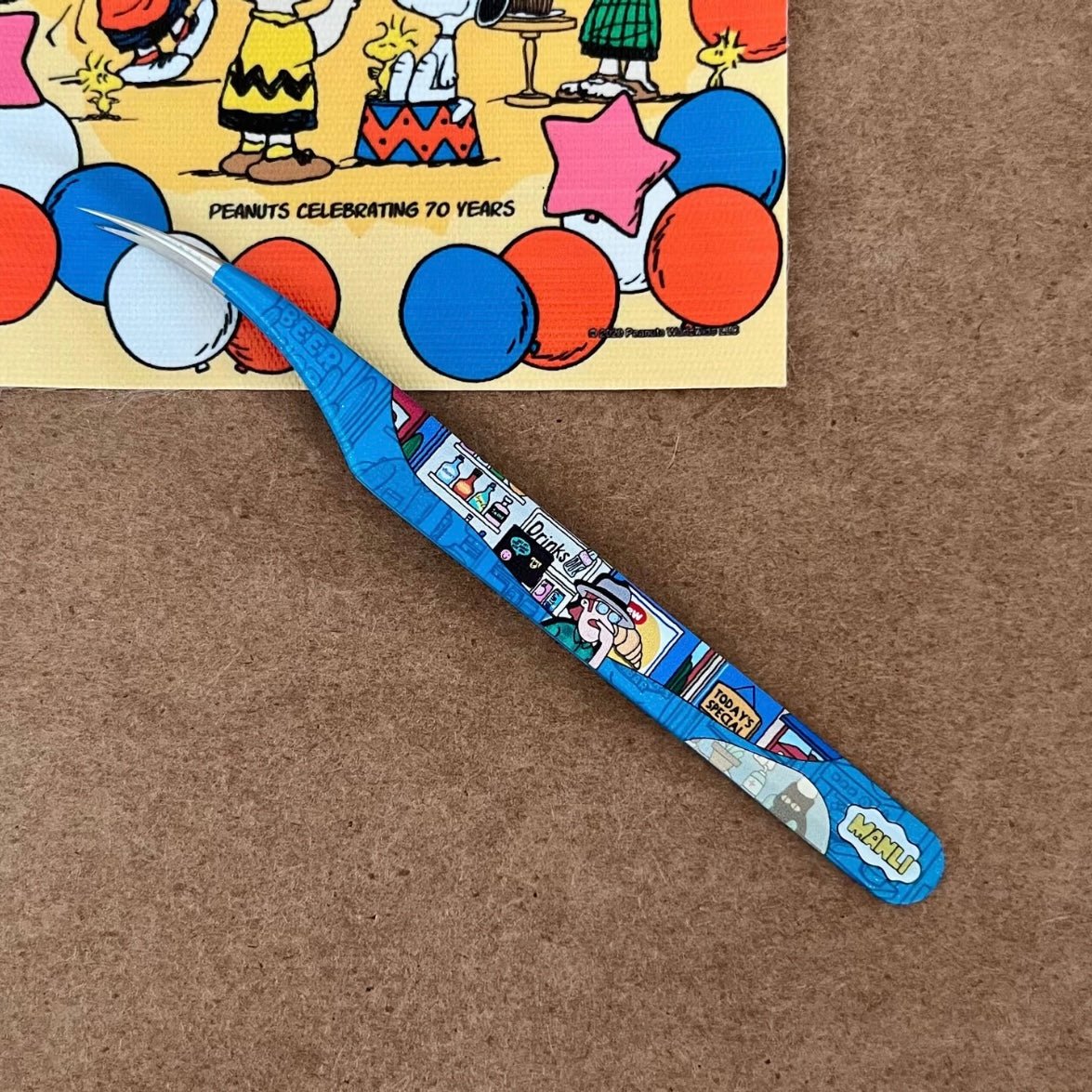 Manlishe Tweezers Vol. 2 Red Angled Tip Tweezers / Yellow Angled Tip Tweezers - JoyJollyCrafts