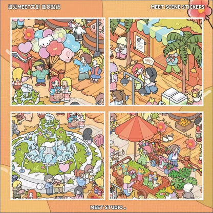 Meet July Vol. 1 Mountain City Streetscape / Market Encounter / Sweet Town - L - JoyJollyCrafts