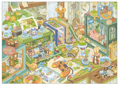 Paper Space Vol. 49 Green Shade Wonderland Childlike Grocery Store - L - JoyJollyCrafts
