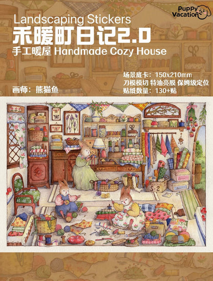 Puppy Vacation Vol. 2 Henuan-cho Diary Garden Restaurant Handmade Cozy House Family Concert - M - JoyJollyCrafts