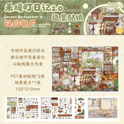 Puppy Vacation Vol. 2 Henuan-cho Diary Garden Restaurant Handmade Cozy House Family Concert - M - JoyJollyCrafts