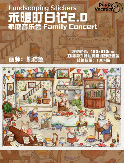 Puppy Vacation Vol. 2 Henuan-cho Diary Garden Restaurant Handmade Cozy House Family Concert - M - JoyJollyCrafts