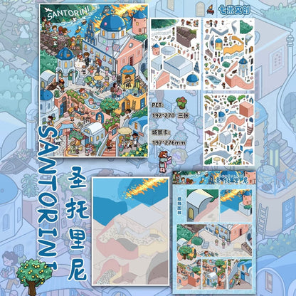 QiMi Vol. 5 Santorini / Secret Garden - L - JoyJollyCrafts