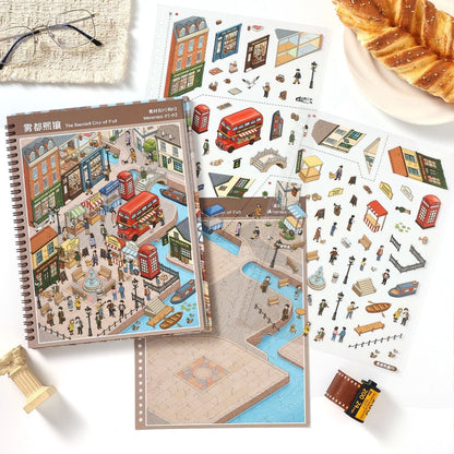 Scenic Wanderings Scene Sticker Book - L - JoyJollyCrafts