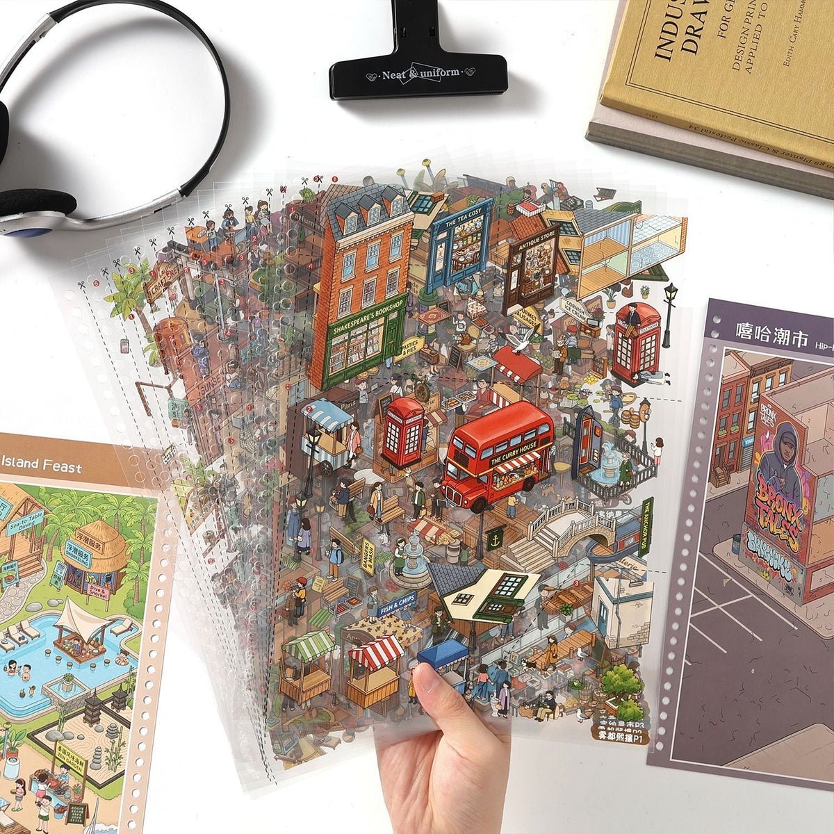 Scenic Wanderings Scene Sticker Book - L - JoyJollyCrafts