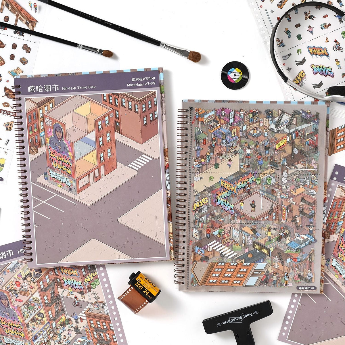 Scenic Wanderings Scene Sticker Book - L - JoyJollyCrafts