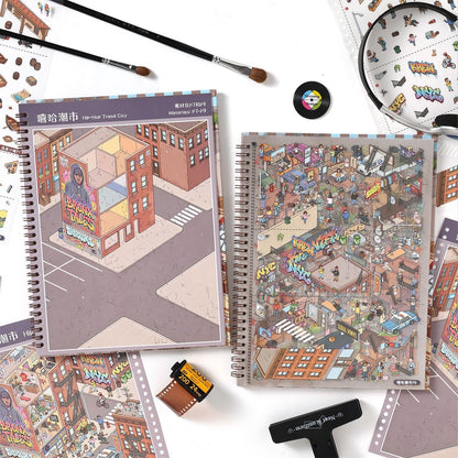 Scenic Wanderings Scene Sticker Book - L - JoyJollyCrafts