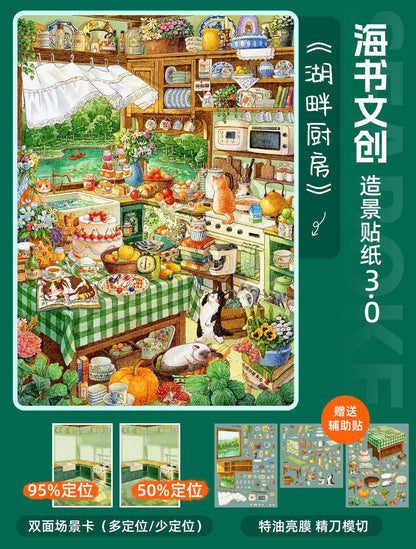 SEABOKE Vol. 3 Cat Owner's Diary / Exploring Floating Town / Lakeside Kitchen - L - JoyJollyCrafts