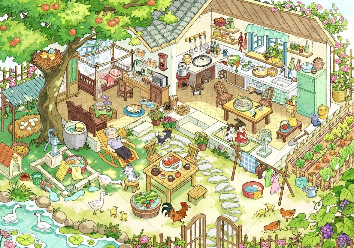 SEABOKE Vol. 3 Cat Owner's Diary / Exploring Floating Town / Lakeside Kitchen - L - JoyJollyCrafts