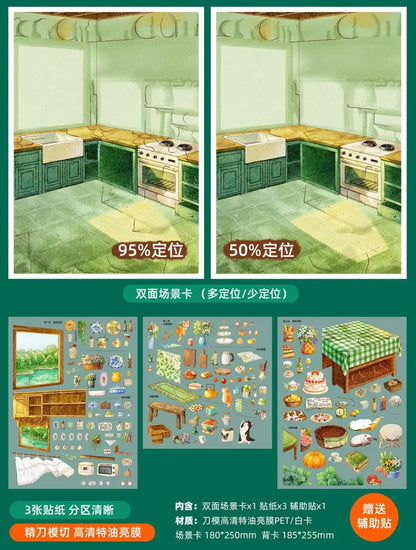 SEABOKE Vol. 3 Cat Owner's Diary / Exploring Floating Town / Lakeside Kitchen - L - JoyJollyCrafts