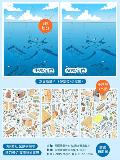 SEABOKE Vol. 3 Cat Owner's Diary / Exploring Floating Town / Lakeside Kitchen - L - JoyJollyCrafts