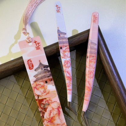 Seventeen 2.0 "Four Great Ancient Capitals" Series – Tweezers for Resin Crafting Green / Pink / Blue - JoyJollyCrafts