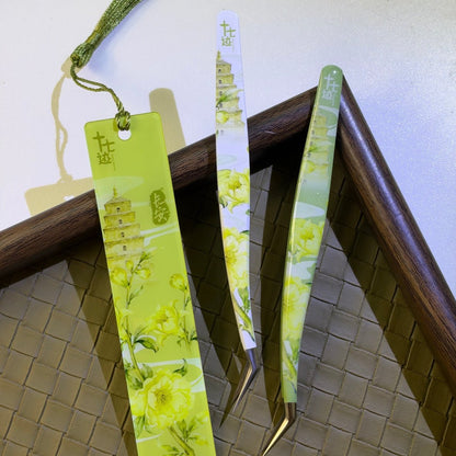 Seventeen 2.0 "Four Great Ancient Capitals" Series – Tweezers for Resin Crafting Green / Pink / Blue - JoyJollyCrafts