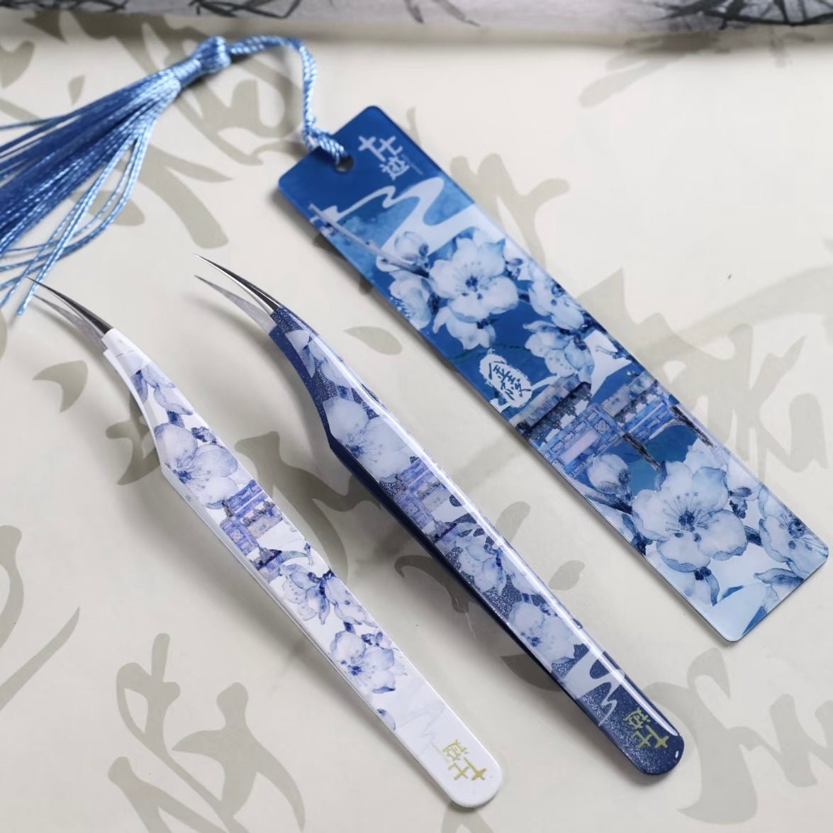 Seventeen 2.0 Four Great Ancient Capitals Tweezers Chang'an - Golden Feather Tweezers Yanjing - Golden Feather Tweezers Indigo-Dolphin Tweezers Luoyang - Dolphin Tweezers - JoyJollyCrafts