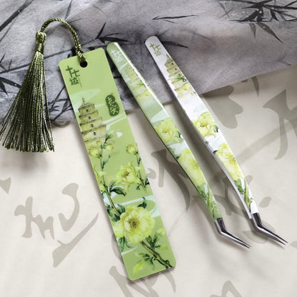 Seventeen 2.0 Four Great Ancient Capitals Tweezers Chang'an - Golden Feather Tweezers Yanjing - Golden Feather Tweezers Indigo-Dolphin Tweezers Luoyang - Dolphin Tweezers - JoyJollyCrafts