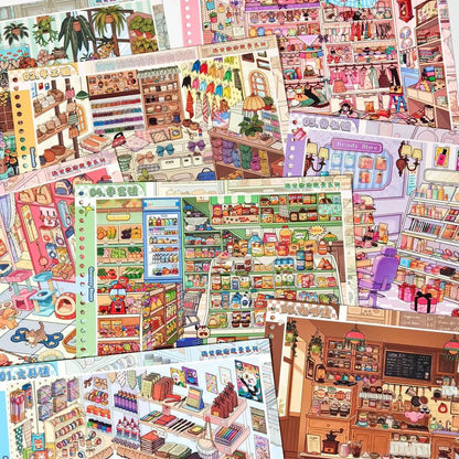 Shelf Stocking Miniature Sticker Collection Book Shelf Stocking Collection Book - L - JoyJollyCrafts