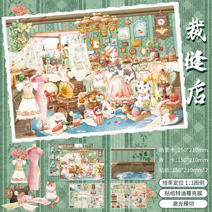 SHI ZI Vol. 16 Meow Family Farm Monster Travel Agency Republic of China Martial Arts Hall Peace Hotel Tailor Shop - L - JoyJollyCrafts