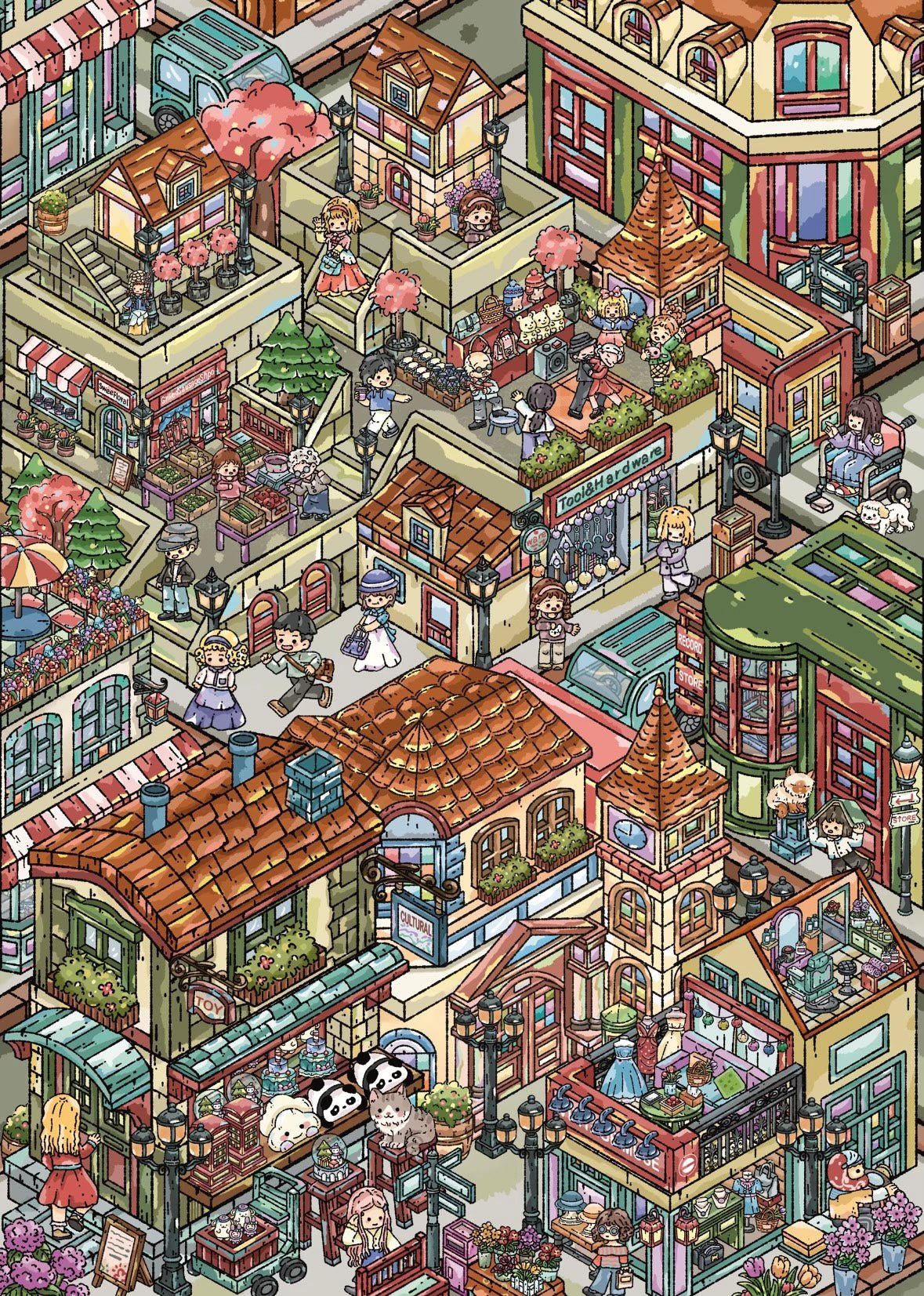 ShiYu Vol. 1 Chronicles of a Pastoral Life / Weekend Party / Bustling city lanes and alleys - XL - JoyJollyCrafts