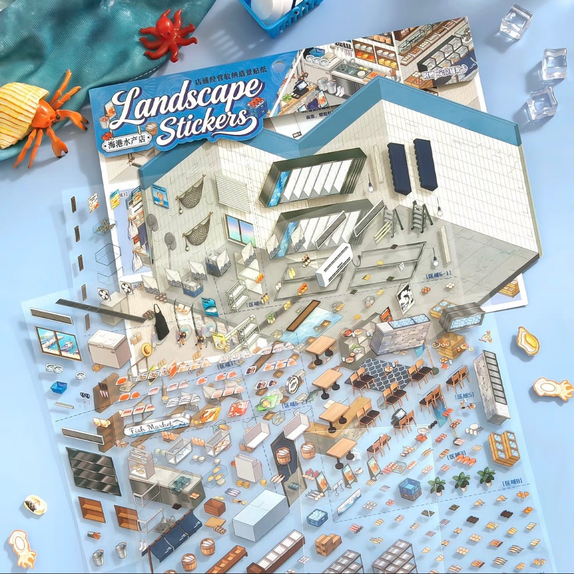 Shop Series Vol. 5 Seafood Market Flower Shop - L - JoyJollyCrafts