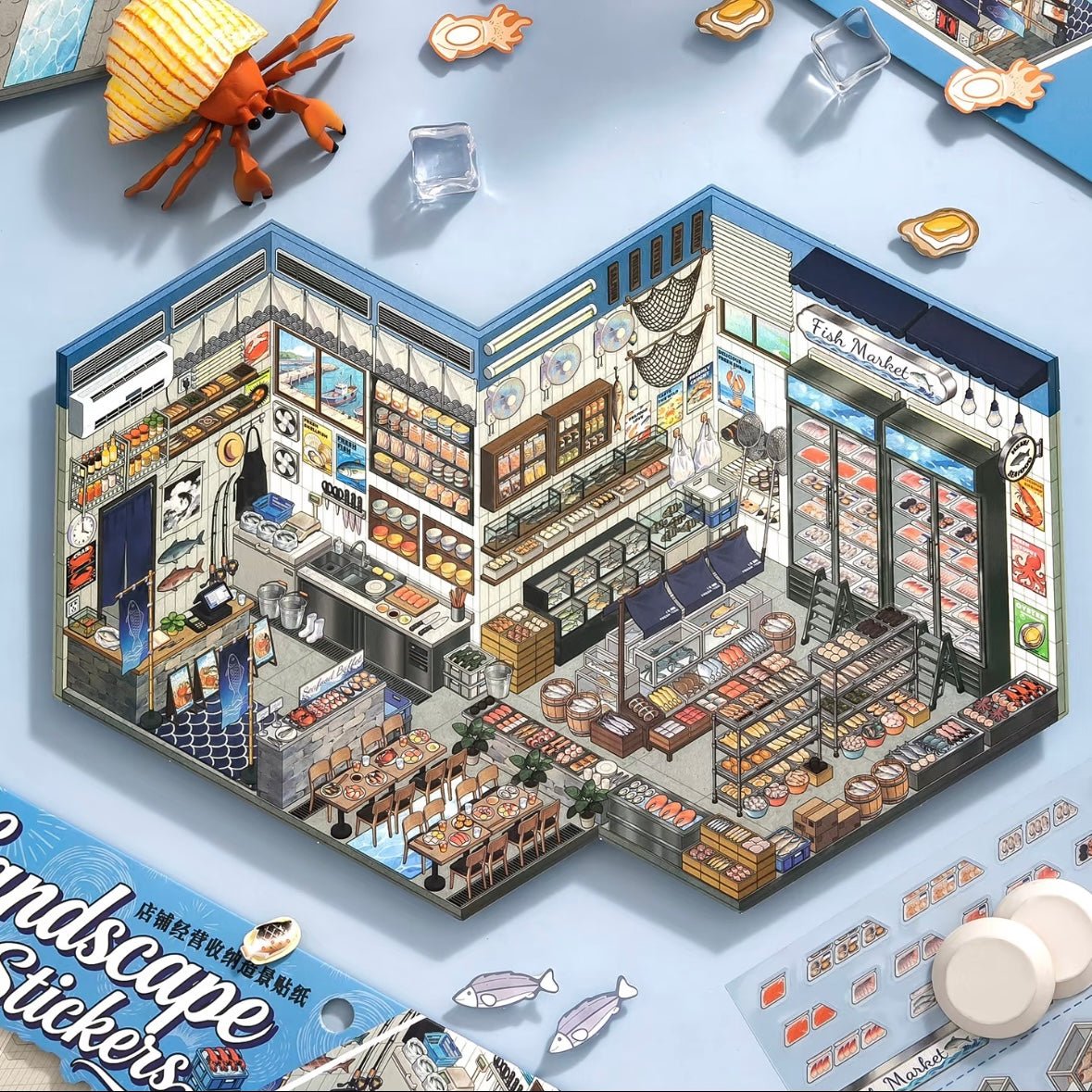 Shop Series Vol. 5 Seafood Market Flower Shop - L - JoyJollyCrafts