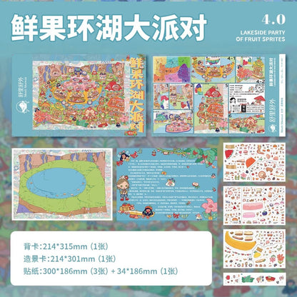 Shuli Shuwai 4.0, Volume 2 The Swan Lake Princess / Fresh Fruit Lake-Loop Extravaganza - L - JoyJollyCrafts