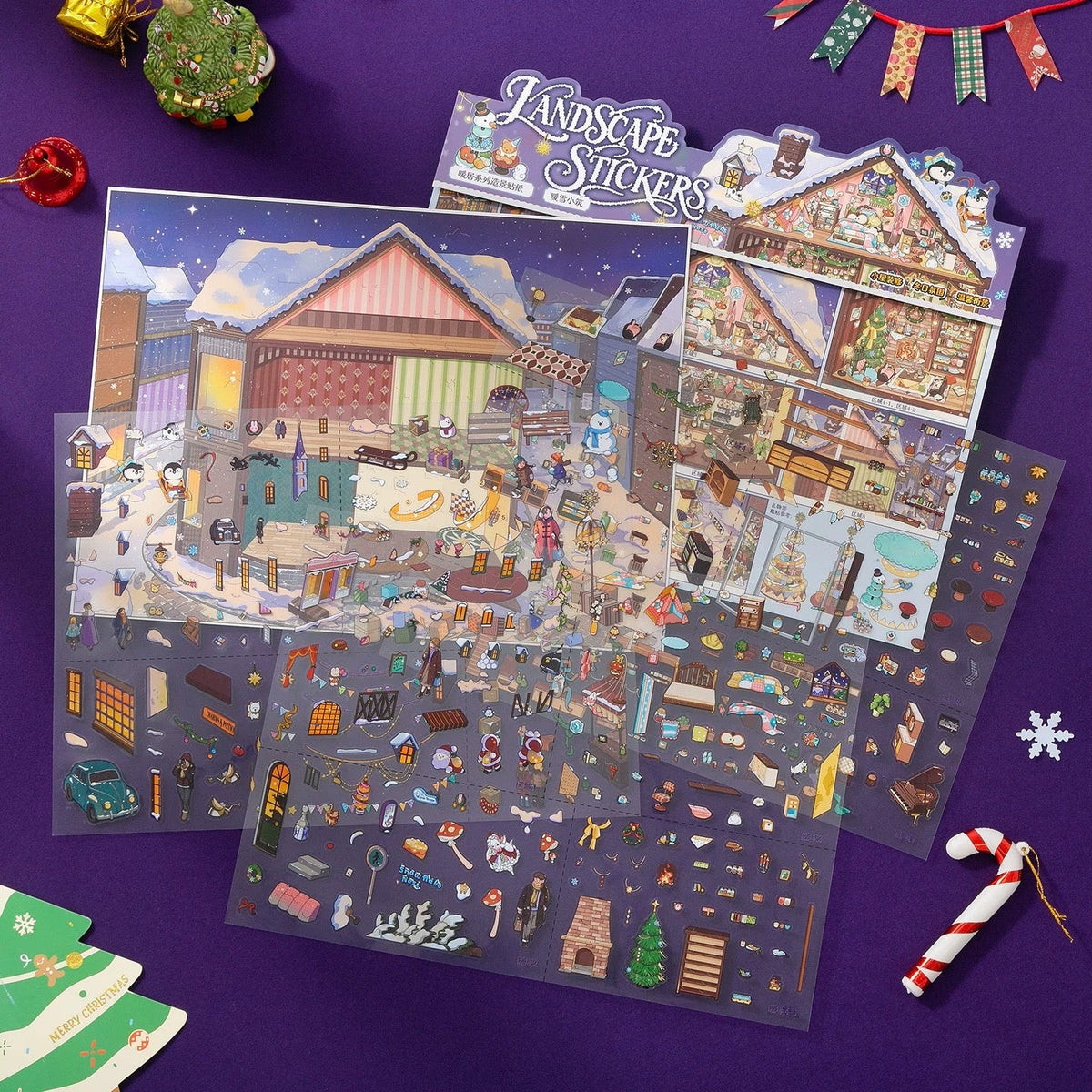 SIMNO Cozy Winter Living Collection Warm Snow Cottage - L - JoyJollyCrafts
