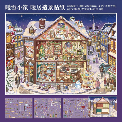 SIMNO Cozy Winter Living Collection Warm Snow Cottage - L - JoyJollyCrafts