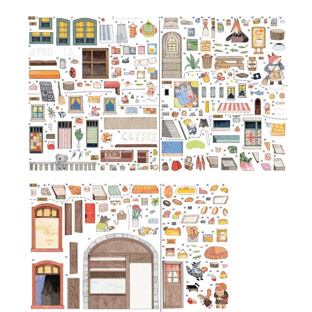 SKYISLE Vol. 16 Fairy Tale Town / Animal Apartment / Red Tea Cup House / Mayor Election - L - JoyJollyCrafts