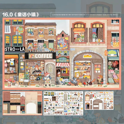 SKYISLE Vol. 16 Fairy Tale Town / Animal Apartment / Red Tea Cup House / Mayor Election - L - JoyJollyCrafts