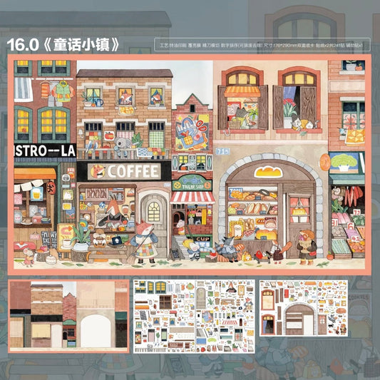SKYISLE Vol. 16 Fairy Tale Town / Animal Apartment / Red Tea Cup House / Mayor Election - L - JoyJollyCrafts