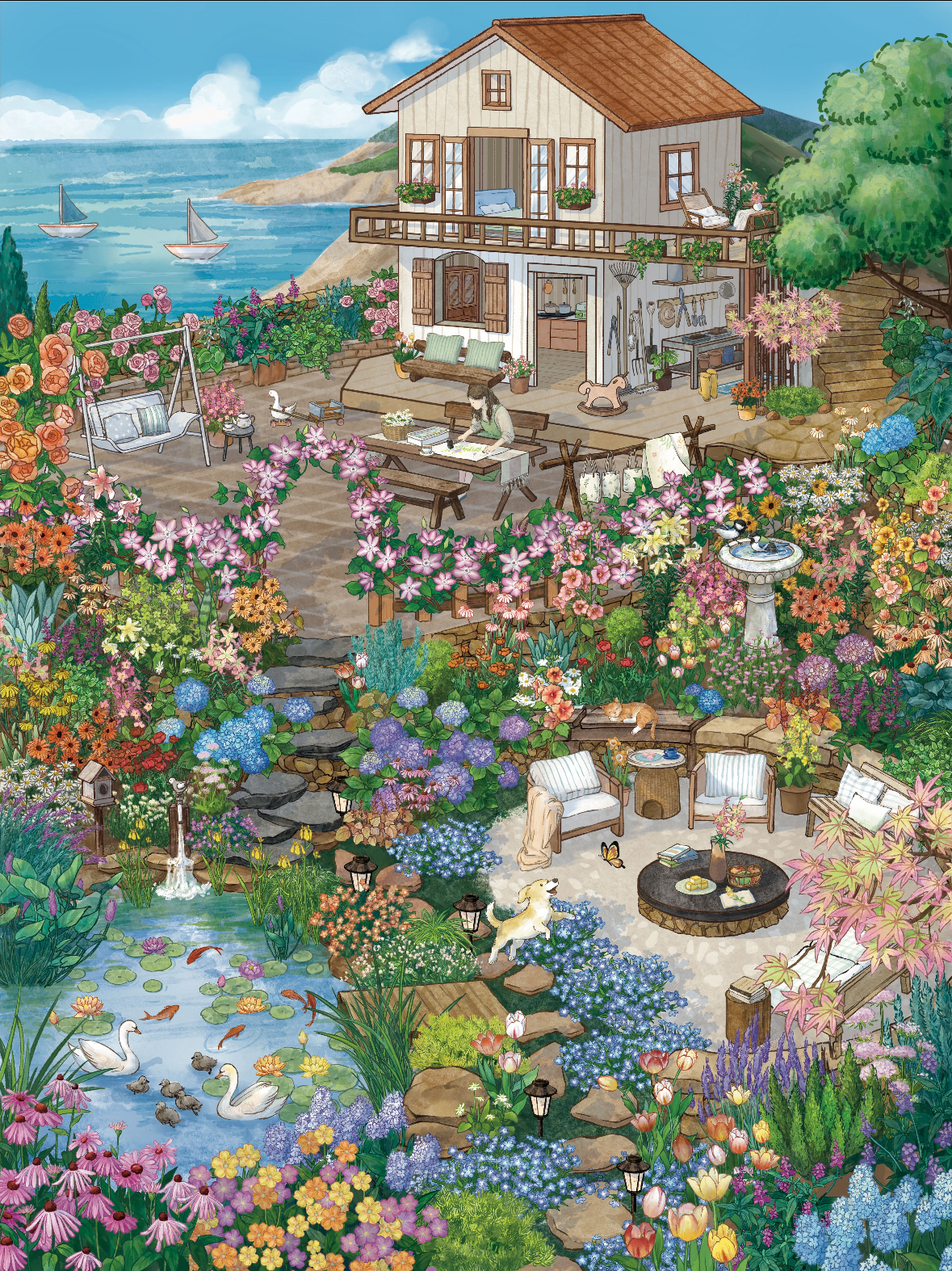 Special Oil Vol. 11 Flowers Meet the Shop Flower Garden Cottage Maximalist Little Home Cat Design Studio Cat Cafe A Date with Spring - L - JoyJollyCrafts