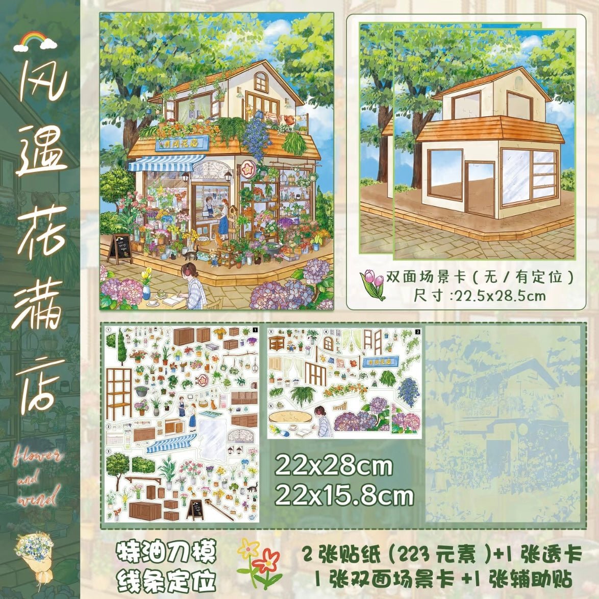 Special Oil Vol. 11 Flowers Meet the Shop Flower Garden Cottage Maximalist Little Home Cat Design Studio Cat Cafe A Date with Spring - L - JoyJollyCrafts