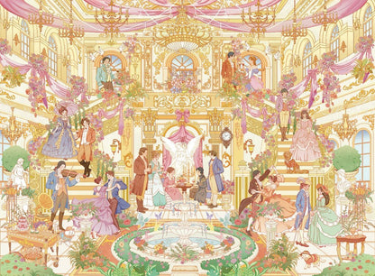 Sticker Park Vol. 1 Luxury Mirror Moments Floral Luxury Mansion Caramel Sweet Villa Golden Light Ball Home of Beloved Treasures - L - JoyJollyCrafts
