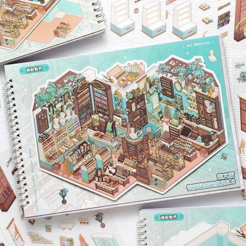 Stocking series Scene Sticker Book Vol. 8 - L - JoyJollyCrafts