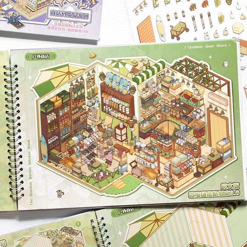 Stocking series Scene Sticker Book Vol. 8 - L - JoyJollyCrafts
