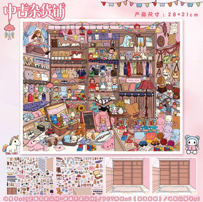 Stocking Series Vol. 137 Vintage Curio Shop Dream Snack Shop - L - JoyJollyCrafts
