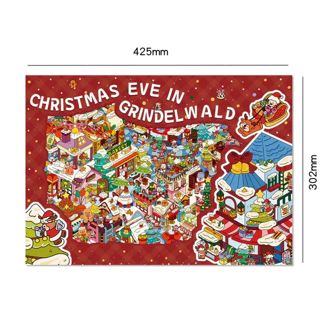 Super Large Vol. 2 Christmas Series Grindelwald Christmas Night - XL - JoyJollyCrafts