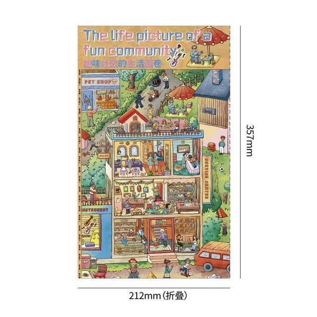 Super Large Vol. 3 Fun Community Series A Scroll of Community Life - XL - JoyJollyCrafts