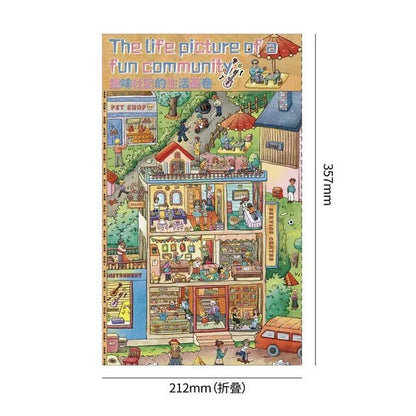 Super Large Vol. 3 Fun Community Series A Scroll of Community Life - XL - JoyJollyCrafts